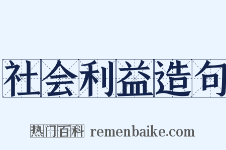 社会利益造句是什么意思的图片